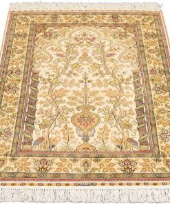Hereke Oriental Rug 128 × 80 cm, silk, hand-knotted — view 2