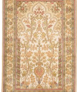 Hereke Oriental Rug 128 × 80 cm, silk, hand-knotted