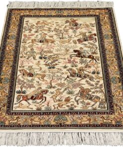 Hereke Oriental Rug 129 × 80 cm, silk, hand-knotted — view 2