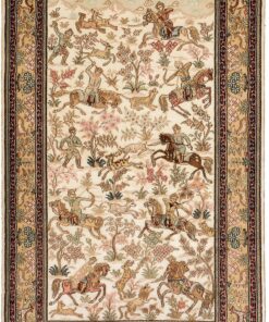 Hereke Oriental Rug 129 × 80 cm, silk, hand-knotted