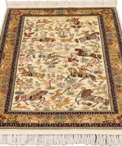 Hereke Oriental Rug 126 × 82 cm, silk, hand-knotted — view 2