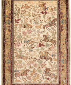 Hereke Oriental Rug 126 × 82 cm, silk, hand-knotted