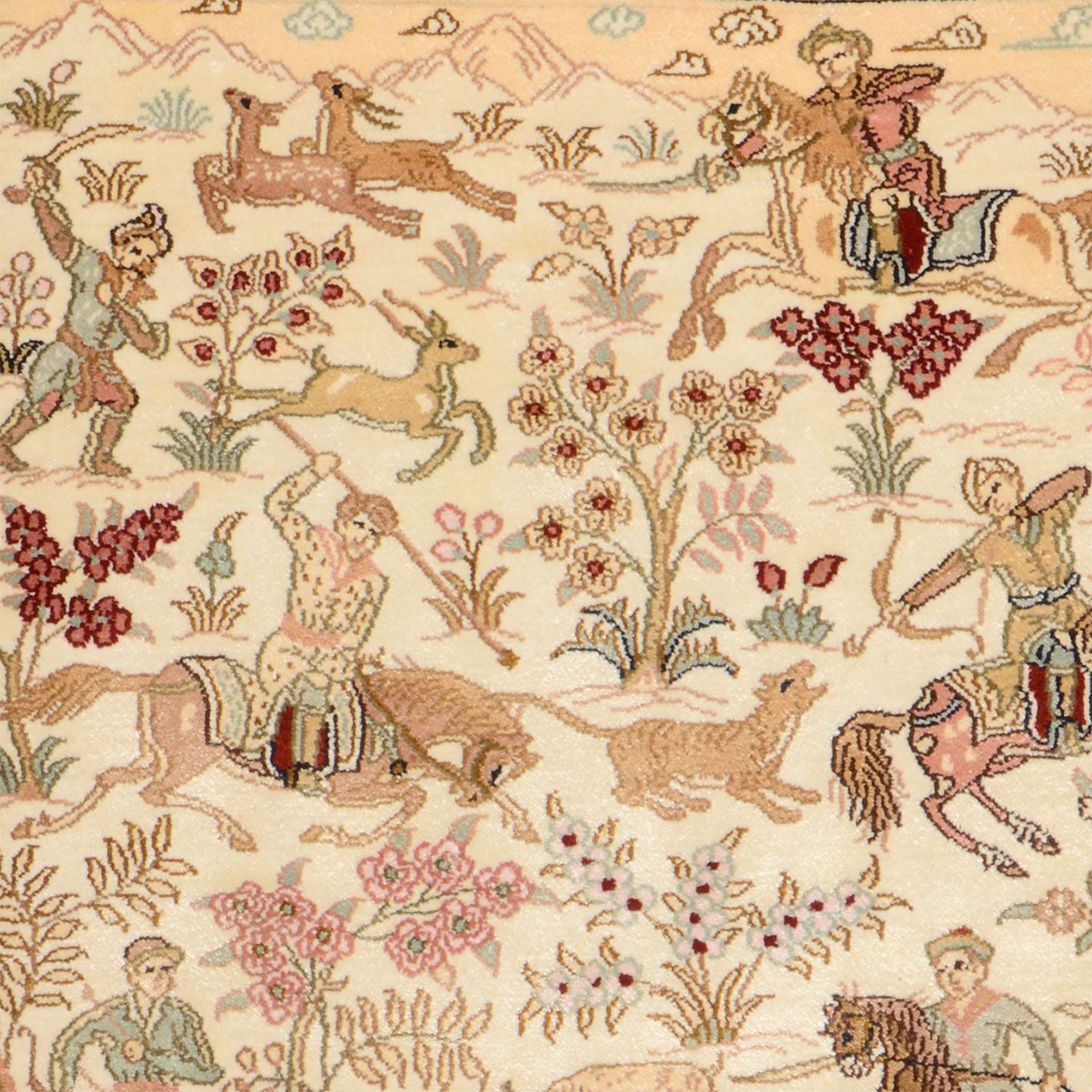 Hereke Oriental Rug 126 × 82 cm, silk, hand-knotted — view 4
