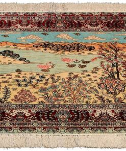 Hereke Oriental Rug 153 × 92 cm, silk, hand-knotted — view 2