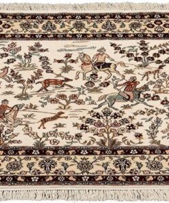 Hereke Oriental Rug 156 × 92 cm, silk, hand-knotted — view 2
