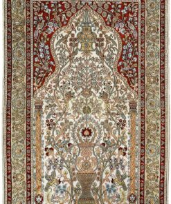 Hereke Oriental Rug 150 × 94 cm, silk, hand-knotted
