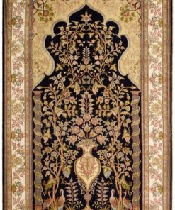 Hereke Oriental Rug 156 × 95 cm, silk, hand-knotted