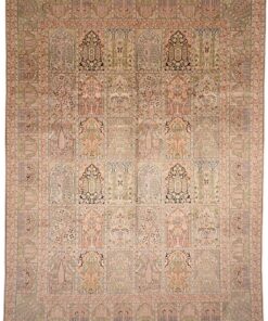 Oriental Rug 370 × 273 cm, silk, hand-knotted