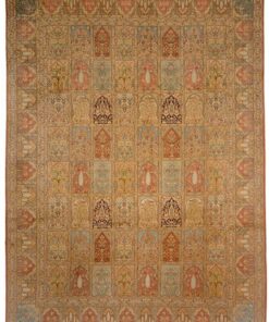 Oriental Rug 377 × 277 cm, silk, hand-knotted