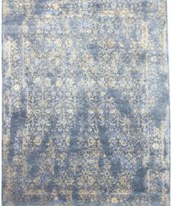 Persian Rug 350 × 263 cm, bamboo silk, hand-knotted