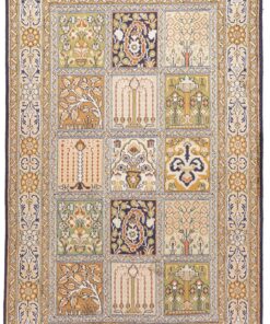 Oriental Rug 123 × 78 cm, silk, hand-knotted