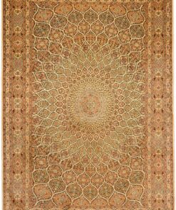 Kashmir Oriental Rug 279 × 129 cm, silk, hand-knotted