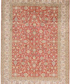 Kashmir Oriental Rug 217 × 156 cm, silk, hand-knotted