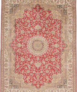 Kashmir Oriental Rug 212 × 157 cm, silk, hand-knotted