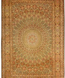 Kashmir Oriental Rug 257 × 170 cm, silk, hand-knotted