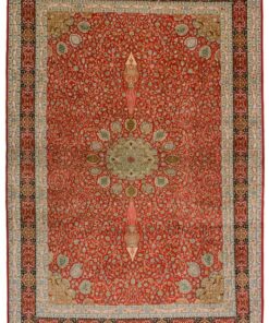 Kashmir Oriental Rug 276 × 187 cm, silk, hand-knotted