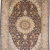 Kashmir Oriental Rug 282 × 187 cm, silk, hand-knotted