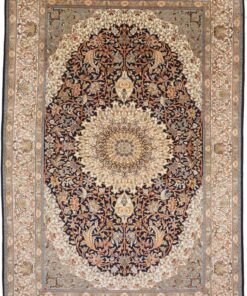 Kashmir Oriental Rug 282 × 187 cm, silk, hand-knotted