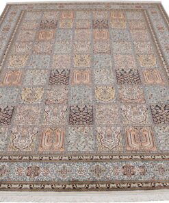 Kashmir Oriental Rug 297 × 208 cm, silk, hand-knotted — view 2