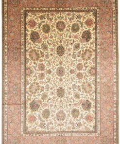 Kashmir Oriental Rug 305 × 216 cm, silk, hand-knotted