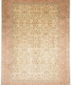Kashmir Oriental Rug 313 × 216 cm, silk, hand-knotted