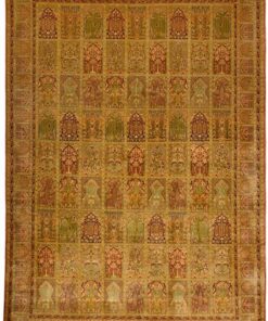 Kashmir Oriental Rug 307 × 217 cm, silk, hand-knotted