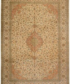 Kashmir Oriental Rug 313 × 221 cm, silk, hand-knotted