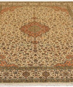 Kashmir Oriental Rug 313 × 221 cm, silk, hand-knotted — view 2