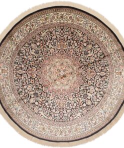 Kashmir Oriental Rug 243 × 243 cm, silk, hand-knotted
