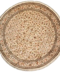Kashmir Oriental Rug 244 × 244 cm, silk, hand-knotted