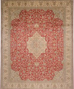 Kashmir Oriental Rug 312 × 245 cm, silk, hand-knotted