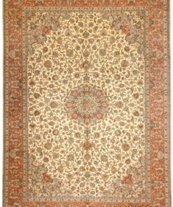 Kashmir Oriental Rug 341 × 246 cm, silk, hand-knotted