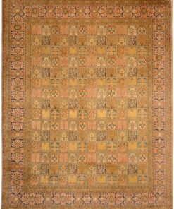 Kashmir Oriental Rug 305 × 247 cm, silk, hand-knotted