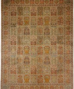Kashmir Oriental Rug 354 × 267 cm, silk, hand-knotted