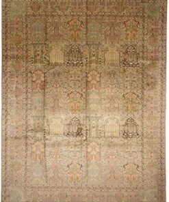 Kashmir Oriental Rug 361 × 276 cm, silk, hand-knotted