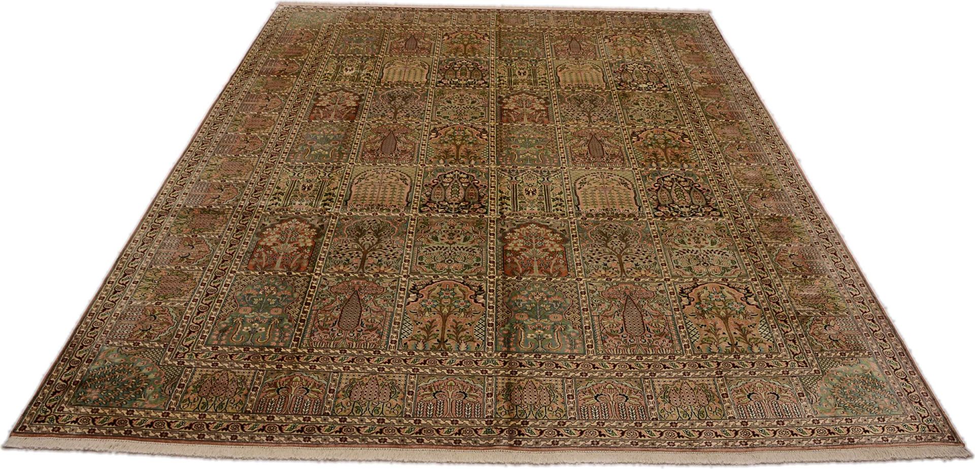 Kashmir Oriental Rug 361 × 276 cm, silk, hand-knotted — view 2