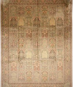 Kashmir Oriental Rug 371 × 276 cm, silk, hand-knotted