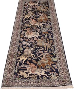 Kashmir Oriental Rug 310 × 85 cm, silk, hand-knotted — view 2