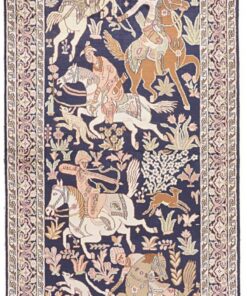 Kashmir Oriental Rug 310 × 85 cm, silk, hand-knotted