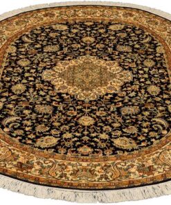 Kashmir Oriental Rug 214 × 150 cm, silk, hand-knotted — view 2
