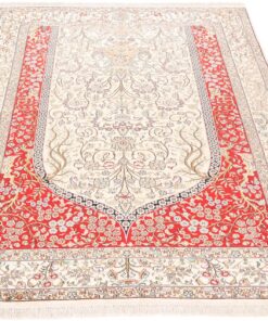 Kashmir Oriental Rug 217 × 153 cm, silk, hand-knotted — view 3