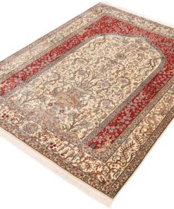 Kashmir Oriental Rug 217 × 153 cm, silk, hand-knotted — view 4