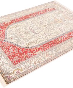 Kashmir Oriental Rug 217 × 153 cm, silk, hand-knotted — view 5