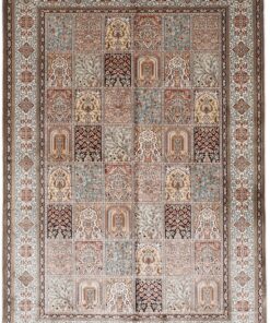 Kashmir Oriental Rug 244 × 169 cm, silk, hand-knotted