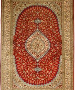 Kashmir Oriental Rug 255 × 169 cm, silk, hand-knotted