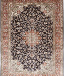 Kashmir Oriental Rug 245 × 175 cm, silk, hand-knotted
