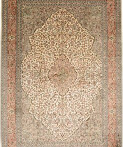 Kashmir Oriental Rug 277 × 185 cm, silk, hand-knotted