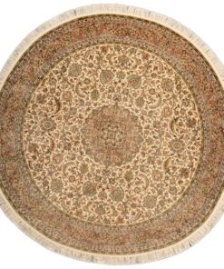 Kashmir Oriental Rug 186 × 186 cm, silk, hand-knotted