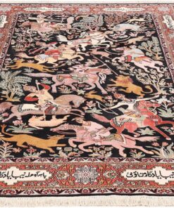 Kashmir Oriental Rug 267 × 186 cm, silk, hand-knotted — view 2