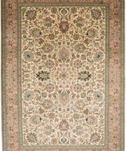 Kashmir Oriental Rug 275 × 188 cm, silk, hand-knotted